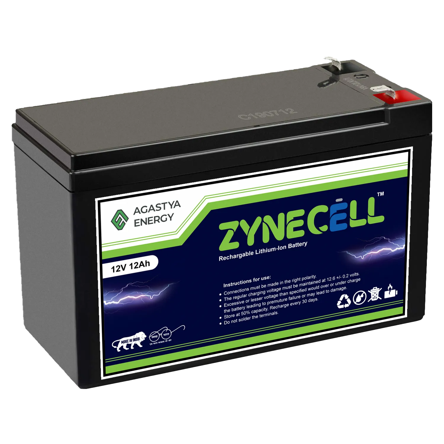 12V 12Ah Lithium Battery