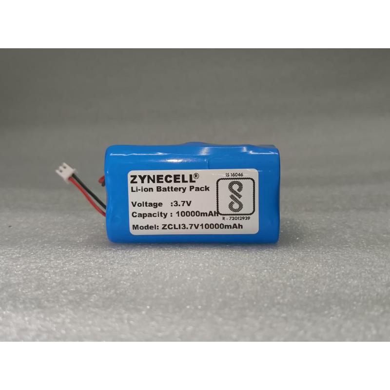 3.7V 10000mAh Lithium Ion Rechargeable Battery Pack | High Capacity Li-ion Battery